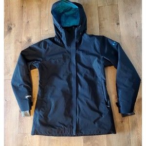 ROXY GORE-TEX Jacket Black and Blue Snowboarding Sking Coat Size Large